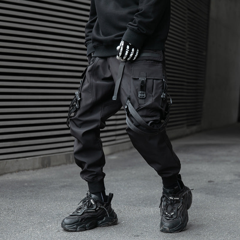 Cargo Pants Black Techwear